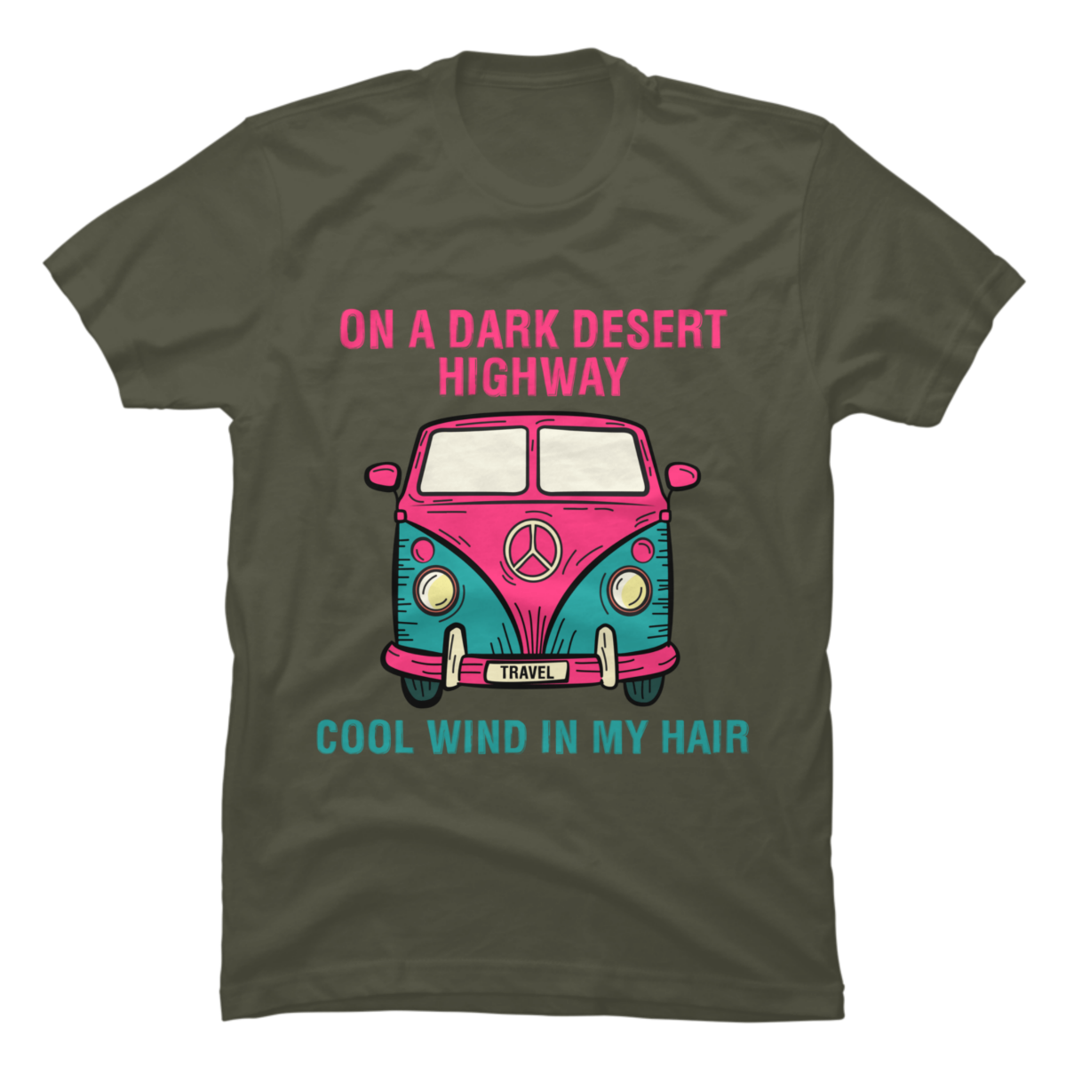 t shirt on a dark desert highway